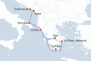 Itinéraire : Méditerranée & mers adjacentes