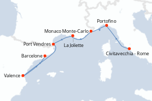 Itinéraire : Méditerranée & mers adjacentes