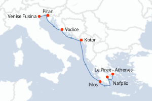 Itinéraire : Méditerranée & mers adjacentes