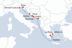 Itinéraire : Méditerranée & mers adjacentes