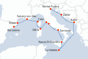 Itinéraire : Méditerranée & mers adjacentes
