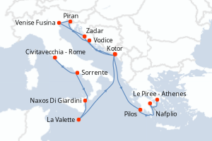 Itinéraire : Méditerranée & mers adjacentes