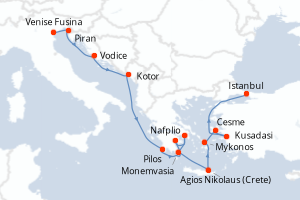 Itinéraire : Méditerranée & mers adjacentes