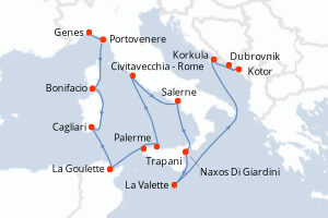 Itinéraire : Méditerranée & mers adjacentes