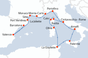 Itinéraire : Méditerranée & mers adjacentes