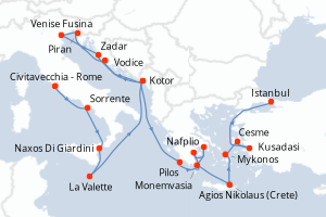Itinéraire : Méditerranée & mers adjacentes