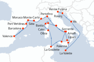 Itinéraire : Méditerranée & mers adjacentes