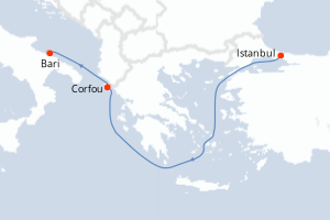 Itinéraire : Méditerranée & mers adjacentes