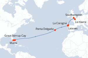 Itinéraire : Europe du Nord & Atlantique NE
