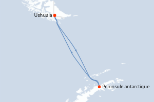 Itinéraire : Antarctique