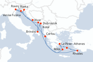 Itinéraire : Méditerranée & mers adjacentes