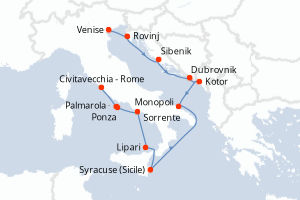 Itinéraire : Méditerranée & mers adjacentes