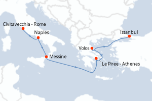 Itinéraire : Méditerranée & mers adjacentes