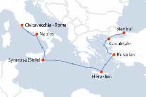 Itinéraire : Méditerranée & mers adjacentes