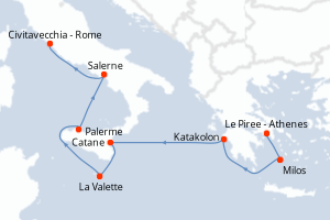 Itinéraire : Méditerranée & mers adjacentes
