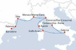 Itinéraire : Méditerranée & mers adjacentes