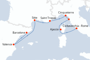 Itinéraire : Méditerranée & mers adjacentes