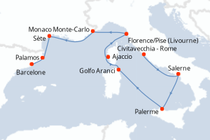 Itinéraire : Méditerranée & mers adjacentes