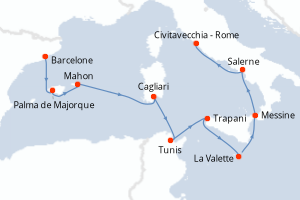 Itinéraire : Méditerranée & mers adjacentes