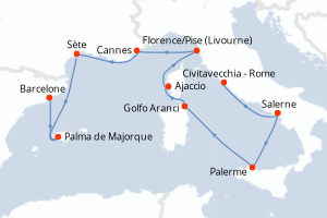 Itinéraire : Méditerranée & mers adjacentes