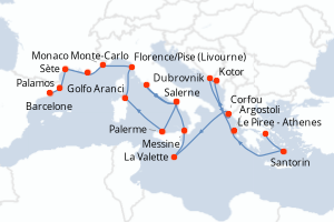 Itinéraire : Méditerranée & mers adjacentes