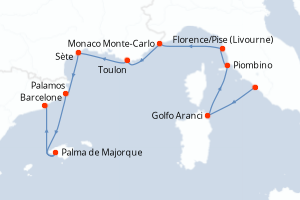 Itinéraire : Méditerranée & mers adjacentes