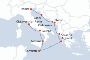 Itinéraire : Méditerranée & mers adjacentes
