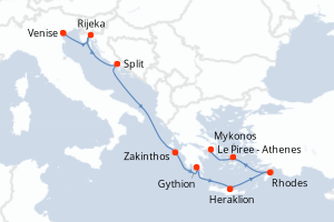 Itinéraire : Méditerranée & mers adjacentes