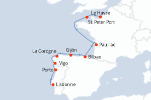 Itinéraire : Europe du Nord & Atlantique NE