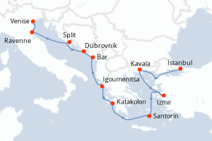 Itinéraire : Méditerranée & mers adjacentes