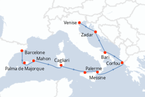 Itinéraire : Méditerranée & mers adjacentes