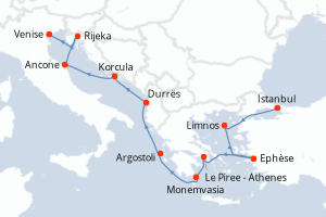 Itinéraire : Méditerranée & mers adjacentes