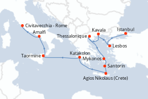 Itinéraire : Méditerranée & mers adjacentes