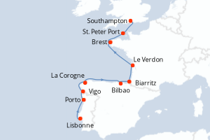 Itinéraire : Europe du Nord & Atlantique NE