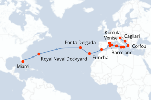 Itinéraire : Méditerranée & mers adjacentes