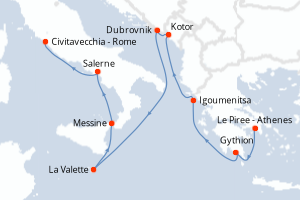Itinéraire : Méditerranée & mers adjacentes