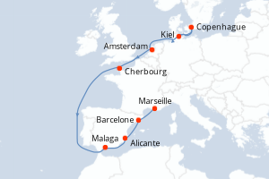 Itinéraire : Méditerranée & mers adjacentes