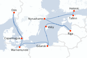 Itinéraire : Europe du Nord & Atlantique NE