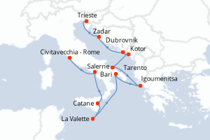 Itinéraire : Méditerranée & mers adjacentes
