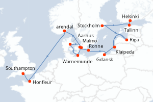 Itinéraire : Europe du Nord & Atlantique NE