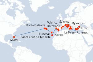 Itinéraire : Méditerranée & mers adjacentes