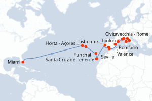 Itinéraire : Méditerranée & mers adjacentes