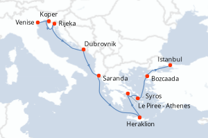 Itinéraire : Méditerranée & mers adjacentes