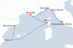 Itinéraire : Méditerranée & mers adjacentes