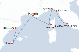 Itinéraire : Méditerranée & mers adjacentes