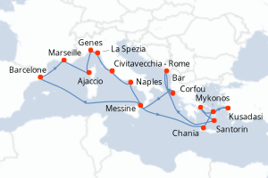 Itinéraire : Méditerranée & mers adjacentes
