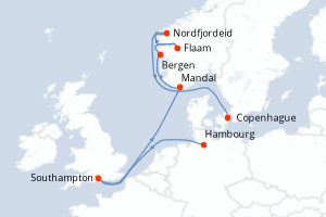 Itinéraire : Europe du Nord & Atlantique NE