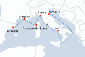 Itinéraire : Méditerranée & mers adjacentes
