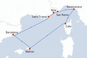 Itinéraire : Méditerranée & mers adjacentes