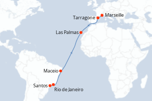 Itinéraire : Méditerranée & mers adjacentes